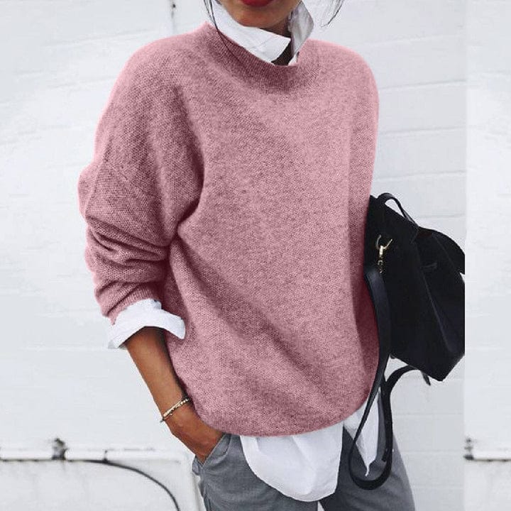 Women’s Soft Round Neck Pullover Sweater