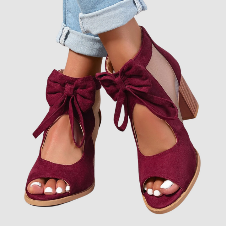 Tacones ortopédicos con adorno de lazo Rebecca™