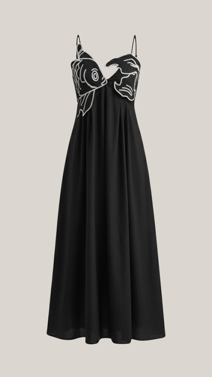Embroidered Maxi Dress