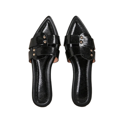 Sandalias planas puntiagudas elegantes Albara