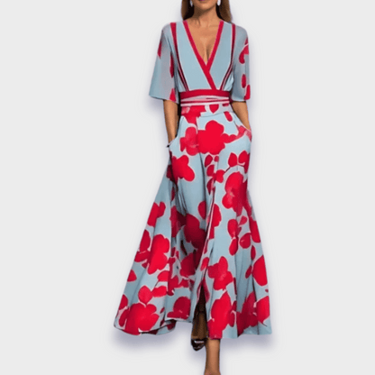 Elegant Floral A-Line Dress