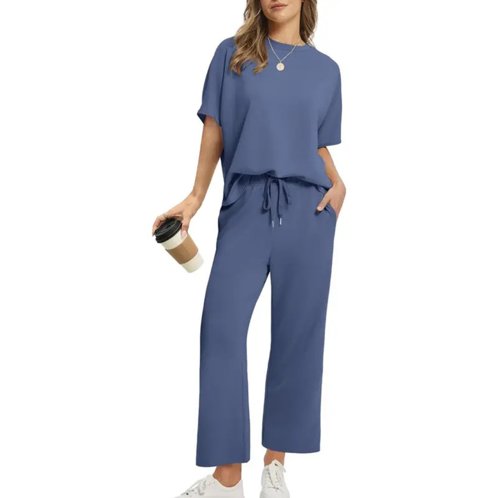 Women's Oversized Cropped Lounge Set