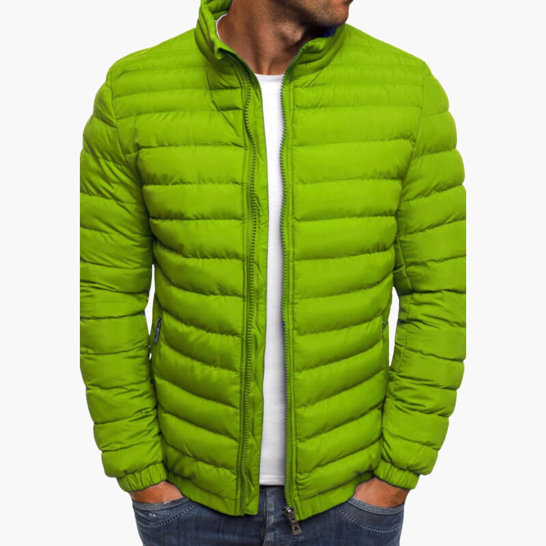 Chaqueta cálida de rayas cómoda
