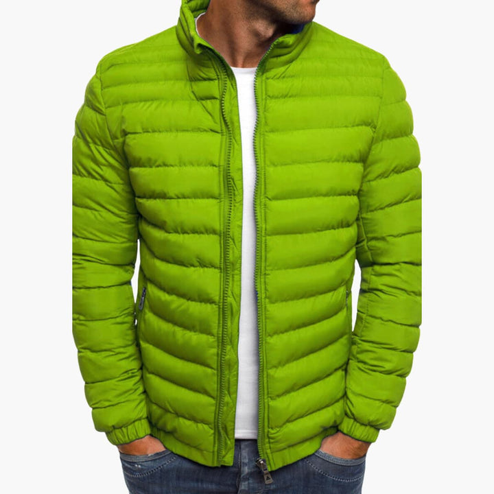 Chaqueta cálida de rayas cómoda