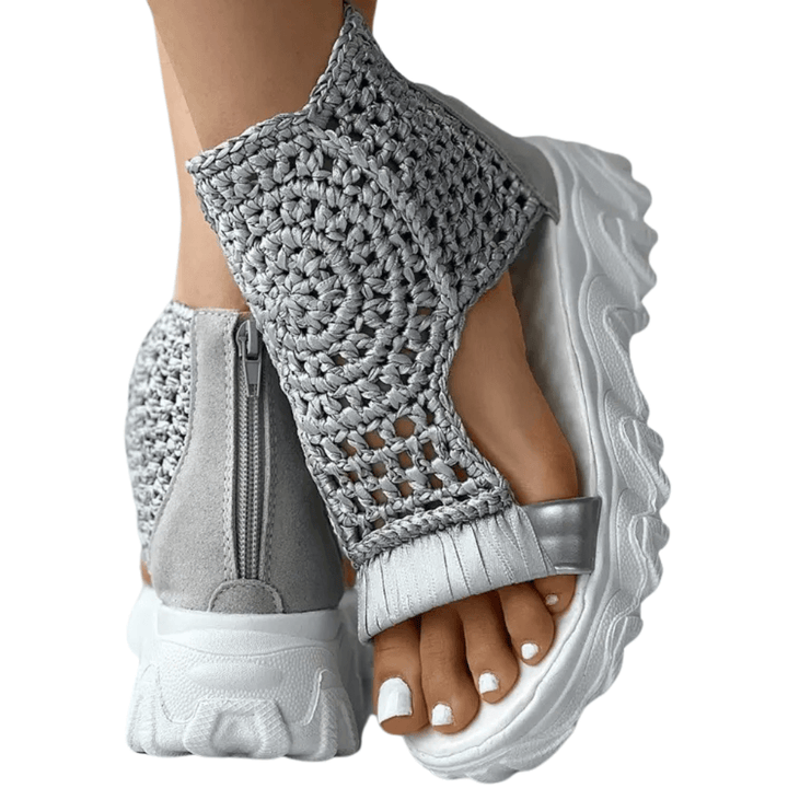 Sandalias de cuña trenzadas Sorra