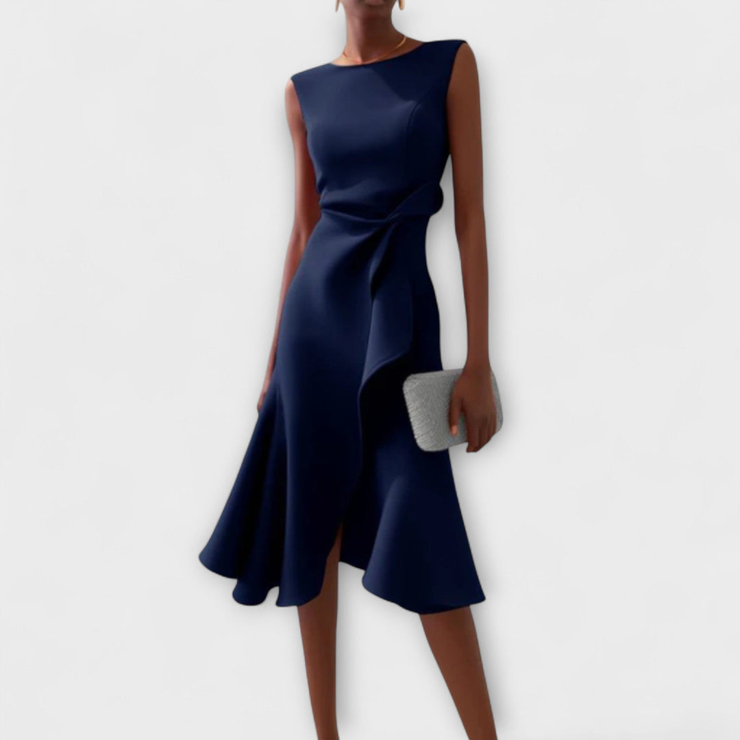 Vestido midi sofisticado