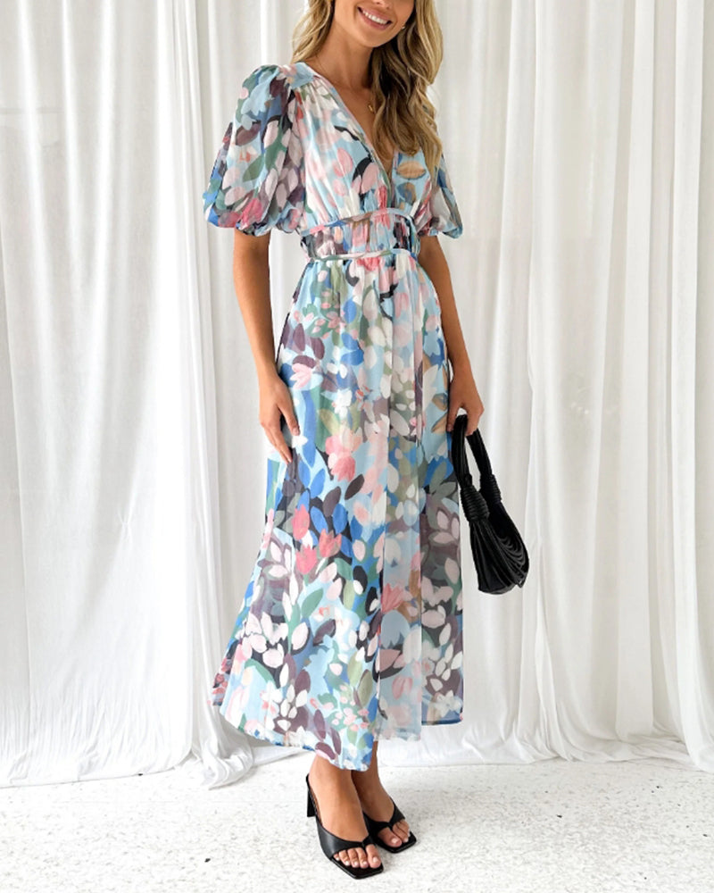Celine | Feminine Floral Pattern Dress