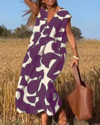 Relaxed Abstract Dress