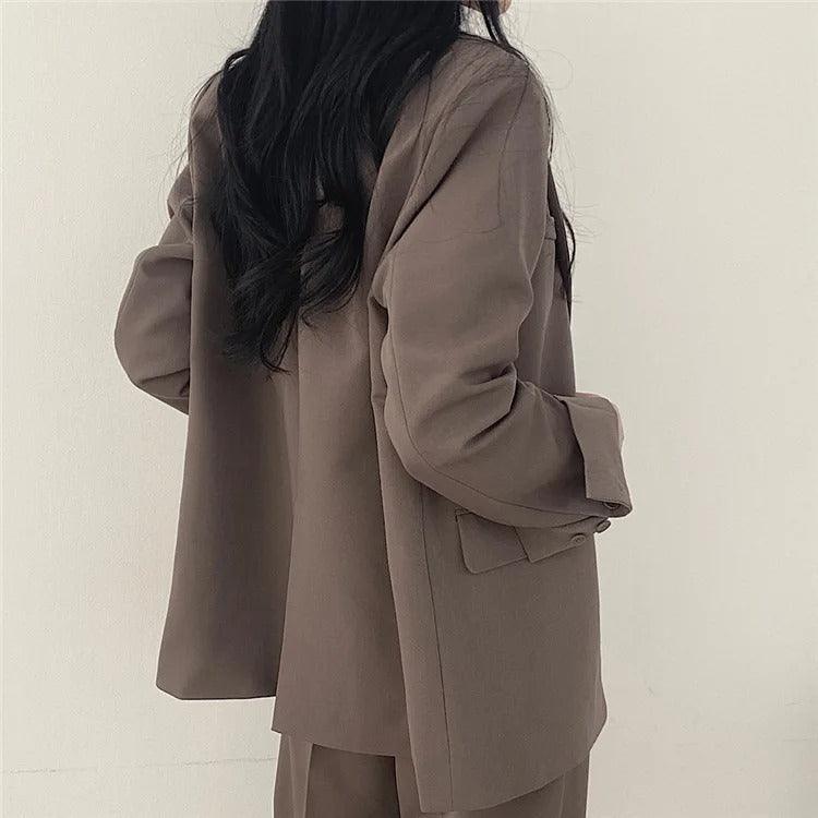 Tailored Long Blazer Pants Set