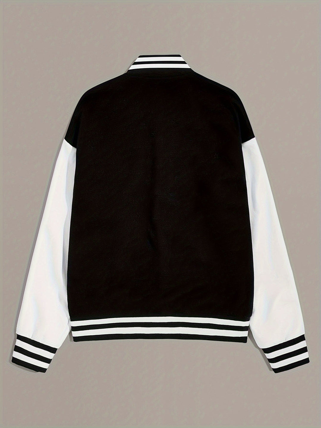 Women’s Casual Oversized Varsity Bomber Jacket