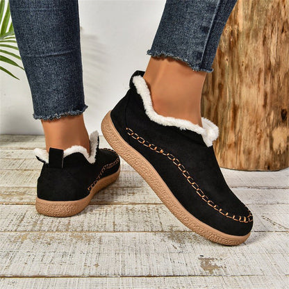 Women’s Cozy Slip-On Moccasin Winter Boots