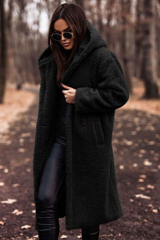Women's Faux Fur Hooded Winter Coat