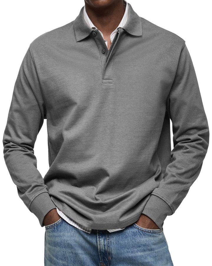 Classic Long Sleeve Polo Shirt