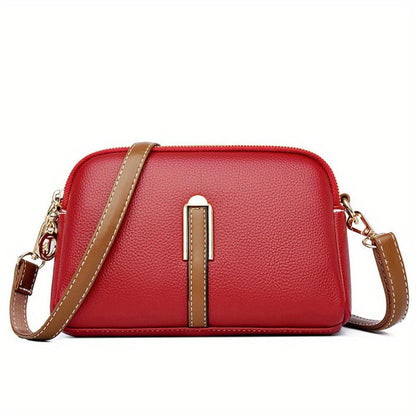 Embellished Mila Litchi Crossbody Bag