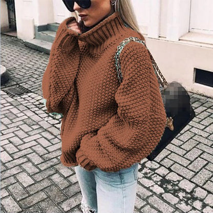 Women’s Chunky Knit Turtleneck Sweater