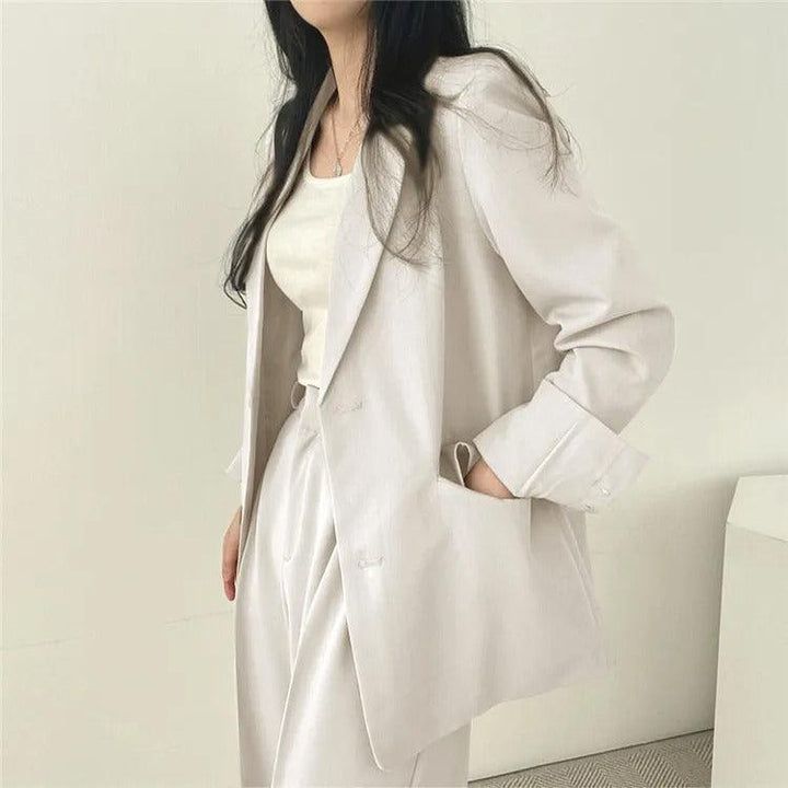 Tailored Long Blazer Pants Set