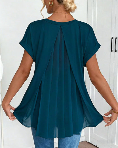 Liyanna - Patchwork Short Sleeve T-Shirt