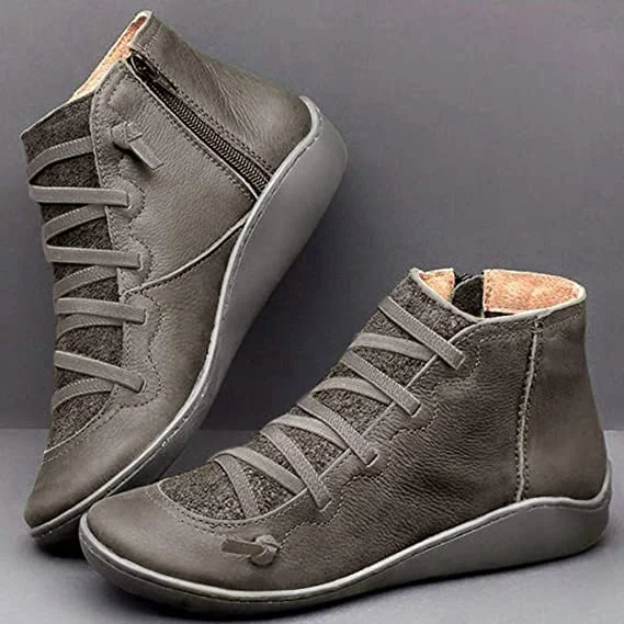 Women’s Lace-Up Zip Ankle Boots
