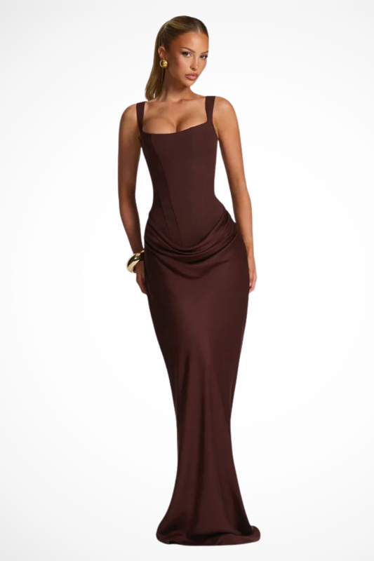 Women’s Sleeveless Bodycon Maxi Evening Wedding Guest Dress