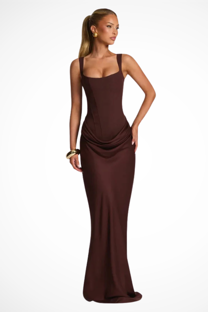 Women’s Sleeveless Bodycon Maxi Evening Wedding Guest Dress