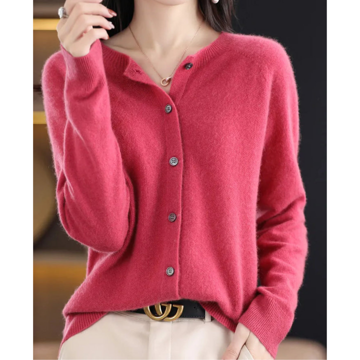 Women’s Long Sleeve Classic Button Merino And Wool Sweaters