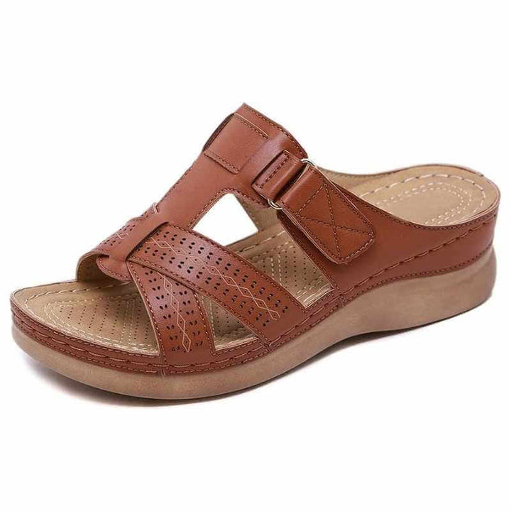 Sandalias ortopédicas de cuña baja Corsica