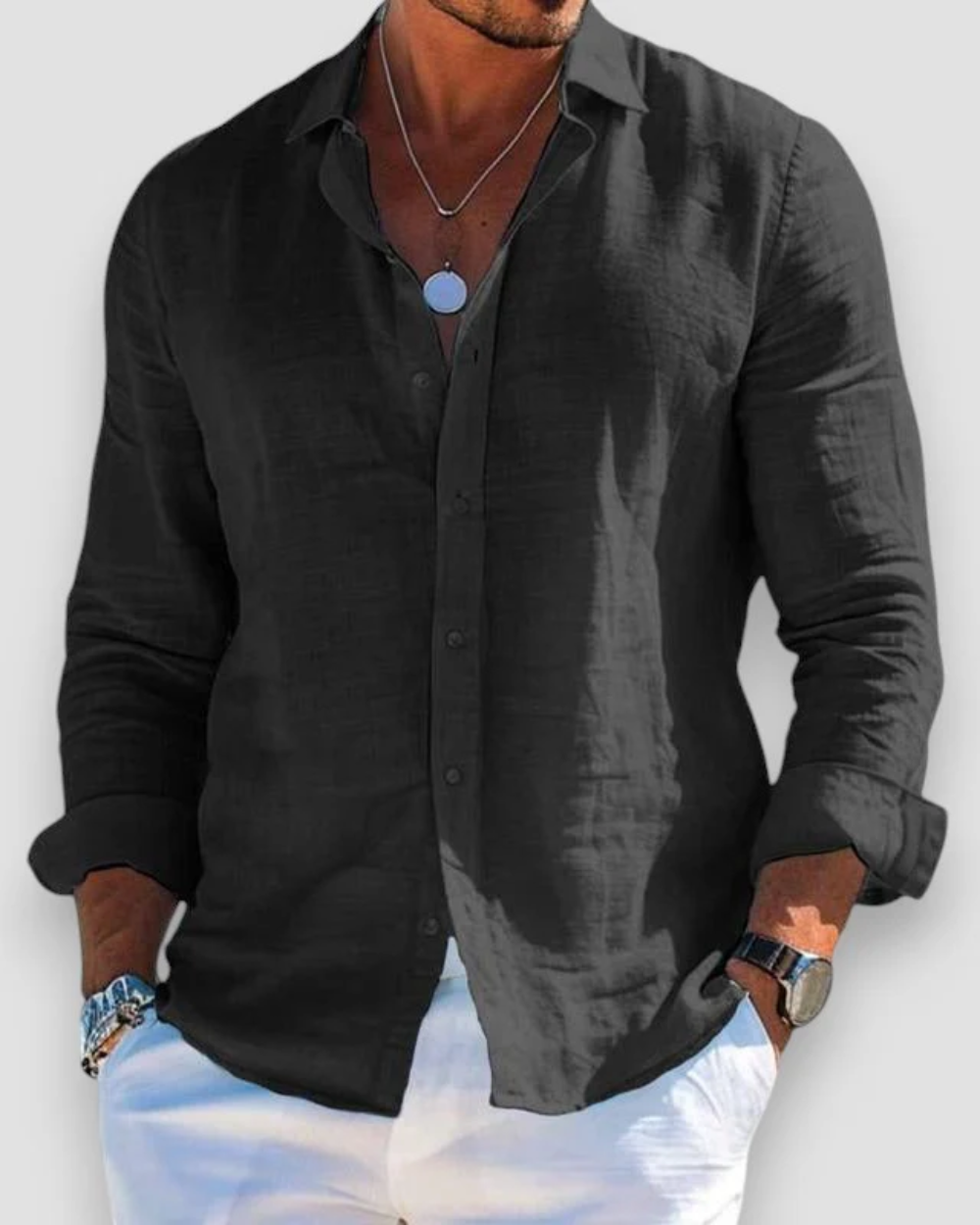 Camisa veraniega de corte holgado