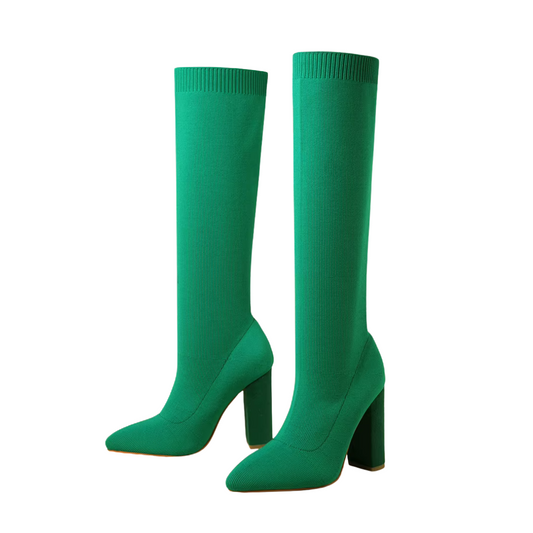 Women’s Winter High Heeled Knee-High Boots