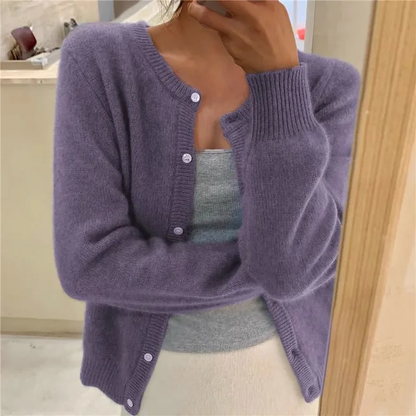 Women’s Winter Casual Long Sleeve Button Cardigan