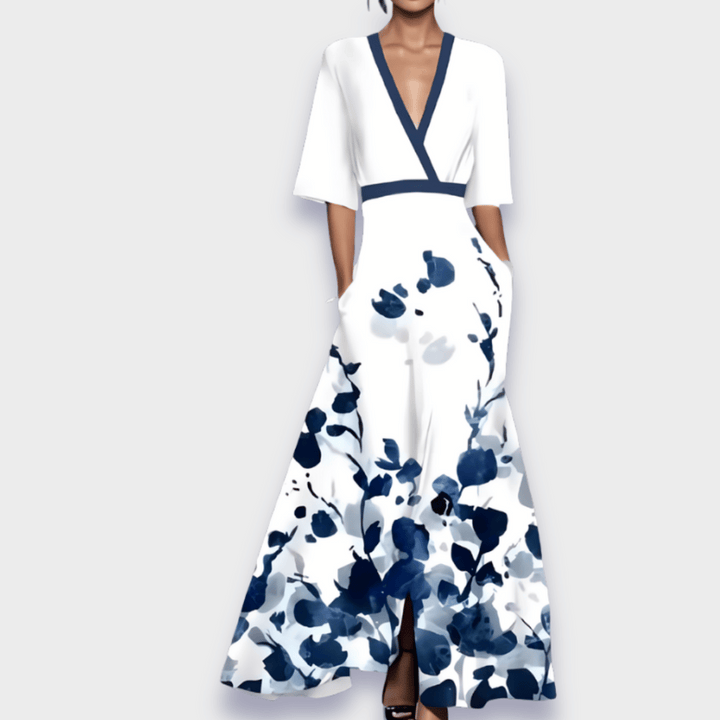 Elegant Floral A-Line Dress