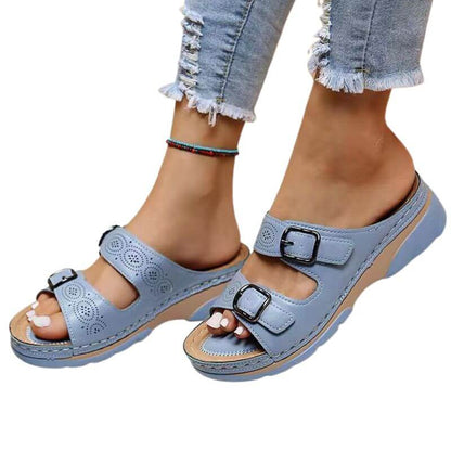 Sorrento Non-Slip Open Toe Wedge Sandals