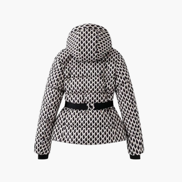 Women’s Quilted Belted Winter Hooded Coat