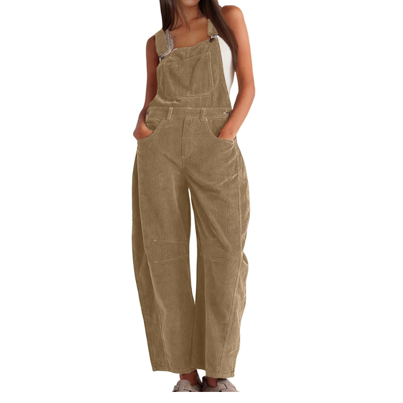 Stylish Barrel Wide Leg Overall Jumpsuit