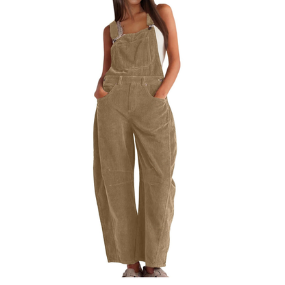 Stylish Barrel Wide Leg Overall Jumpsuit