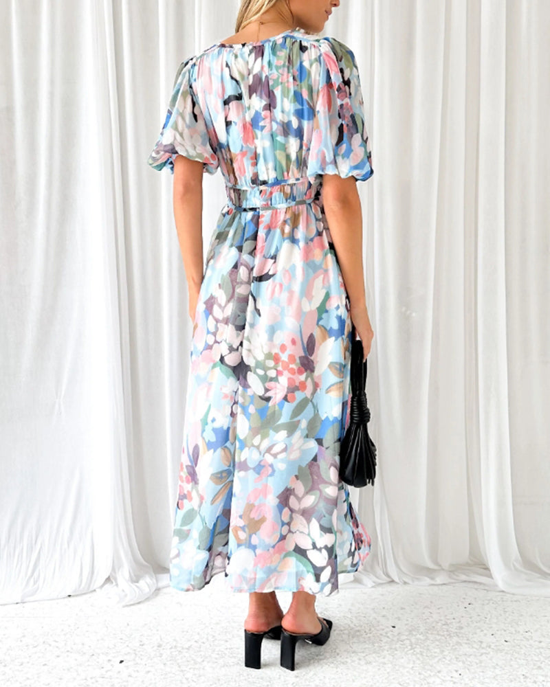 Celine | Feminine Floral Pattern Dress