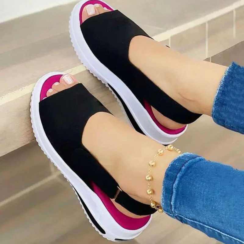 Sandalias Riviera de tejido elástico