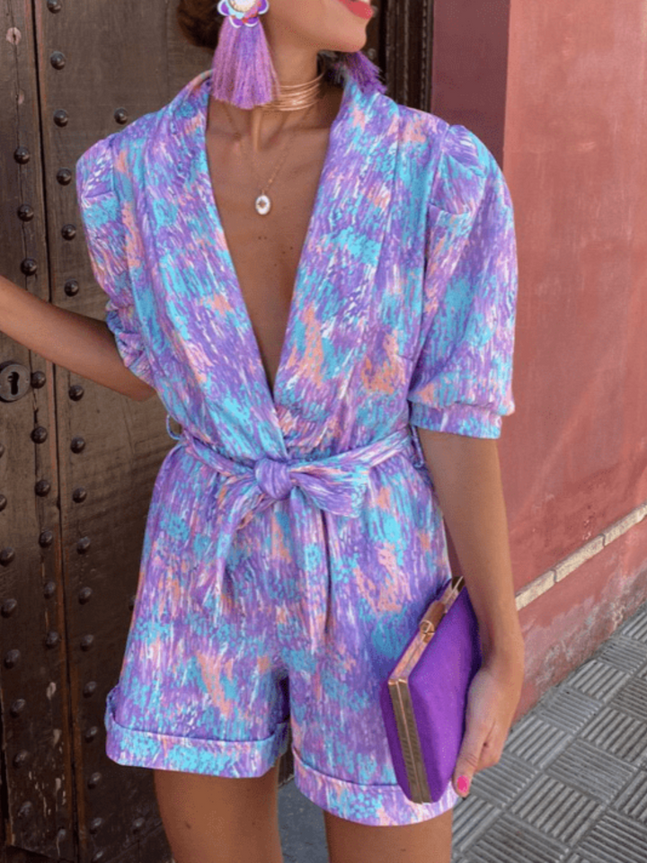 Mono elegante de talle alto