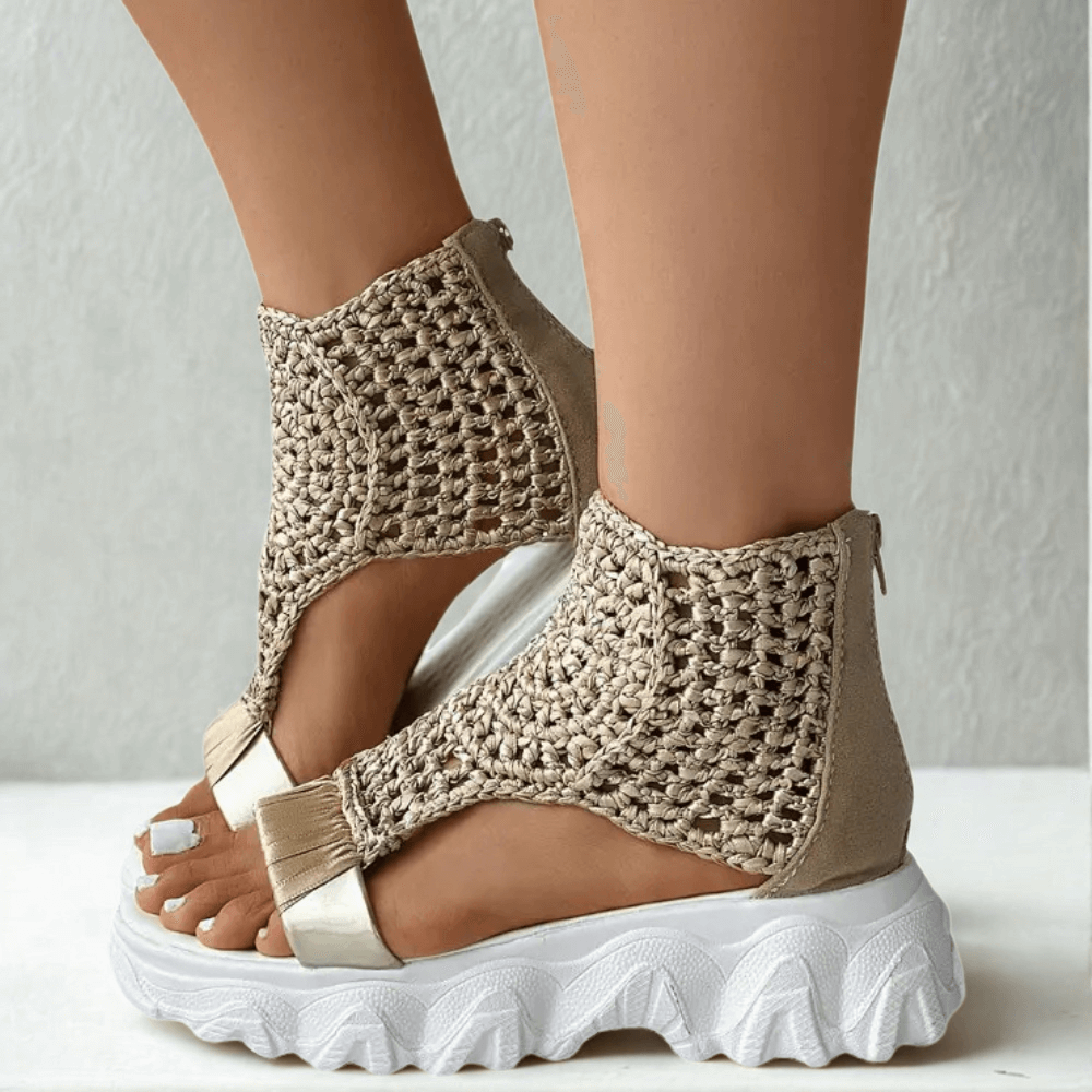 Sandalias de cuña trenzadas Sorra