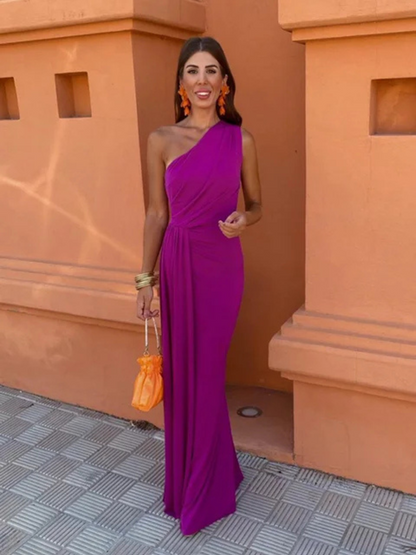 Asymmetric Maxi Dress