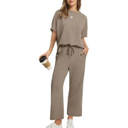 Conjunto de salón extragrande corto para mujer