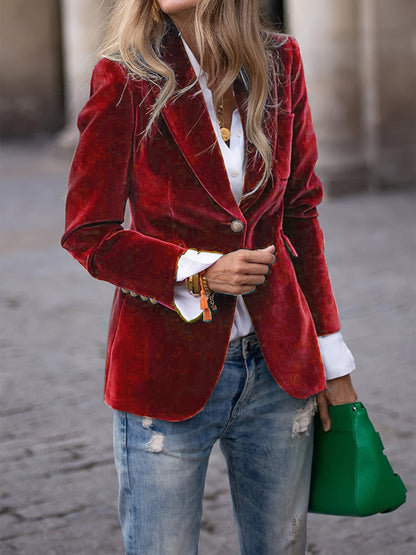 Women’s Classic Button-Up Casual Blazer