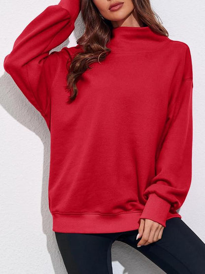 Women's Oversized Turtleneck Sweatshirt Long Sleeve Pullover