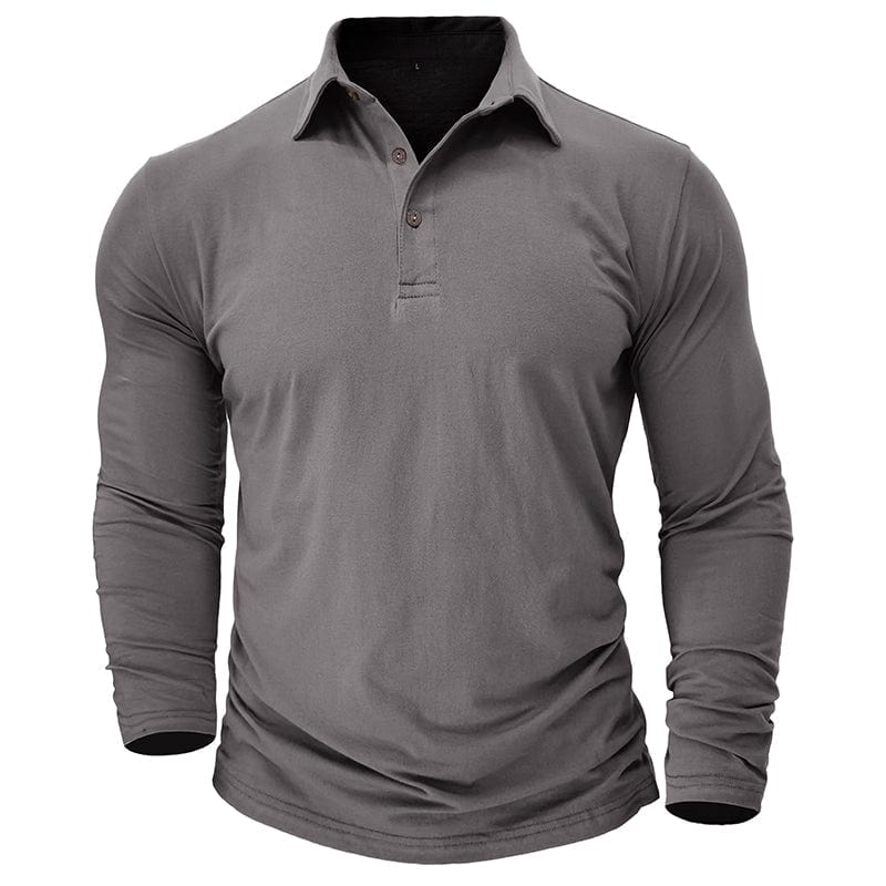Polo de manga larga ajustado