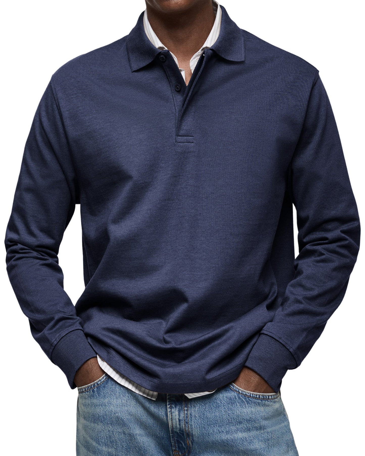 Classic Long Sleeve Polo Shirt