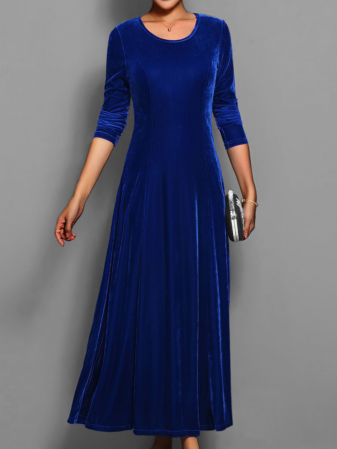 Vestido de fiesta formal de manga larga para mujer