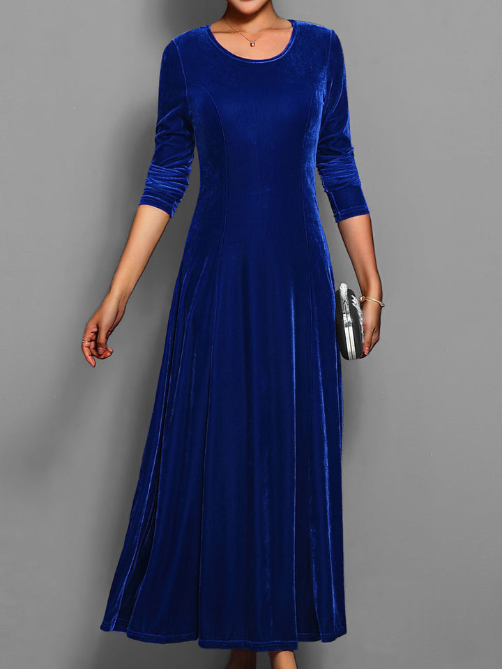 Vestido de fiesta formal de manga larga para mujer