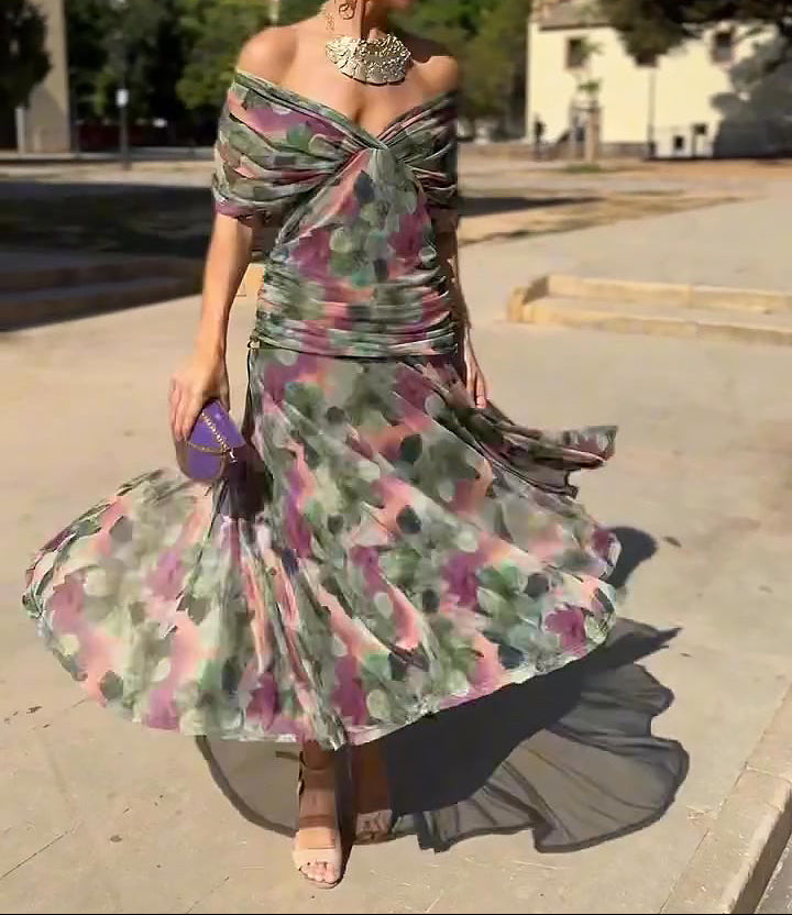 Althea | Wrap Dress with Elegant Fluid Line
