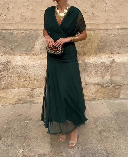 Althea | Wrap Dress with Elegant Fluid Line