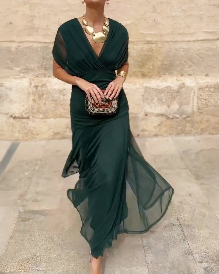 Althea | Wrap Dress with Elegant Fluid Line