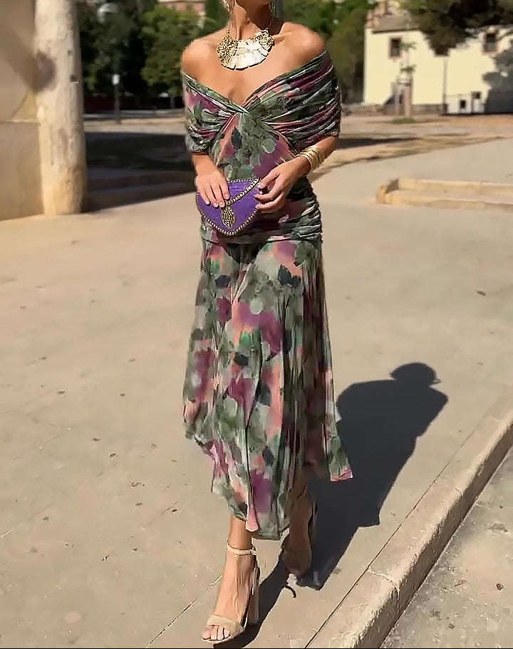 Althea | Wrap Dress with Elegant Fluid Line
